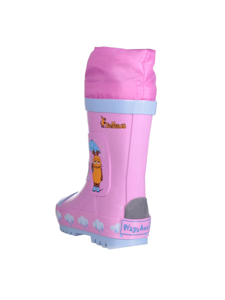 Playshoes Gummistiefel Maus & Elefant in Rosa günstig kaufen