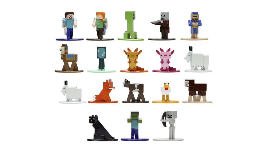 Jada - Minecraft - Nano Metalfigs - Caves & Cliffs 20-Pack