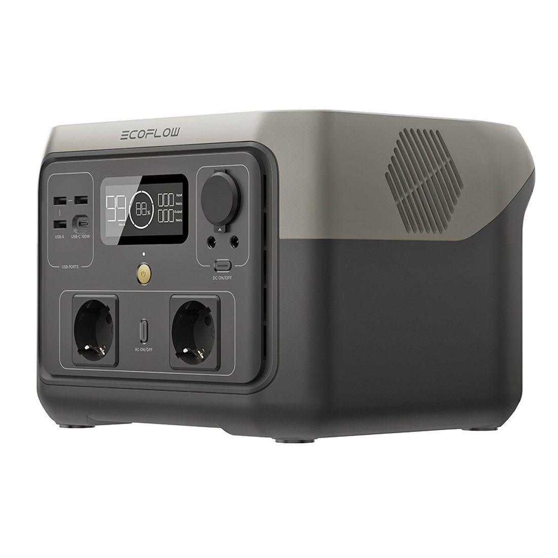 Ecoflow Ecoflow River 2 Max Powerstation mit 110W Solarpanel Smart-Home-Station