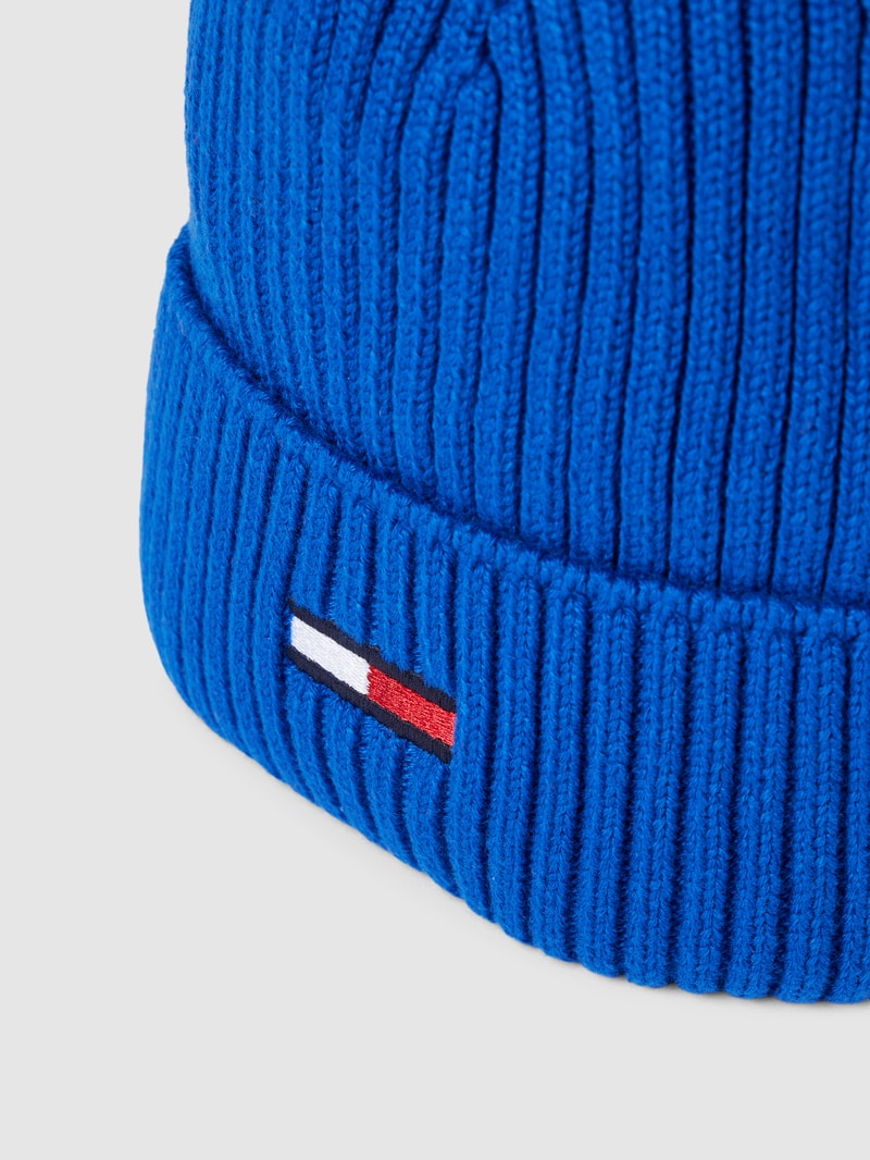 Mütze mit Logo-Stitching in royalblau