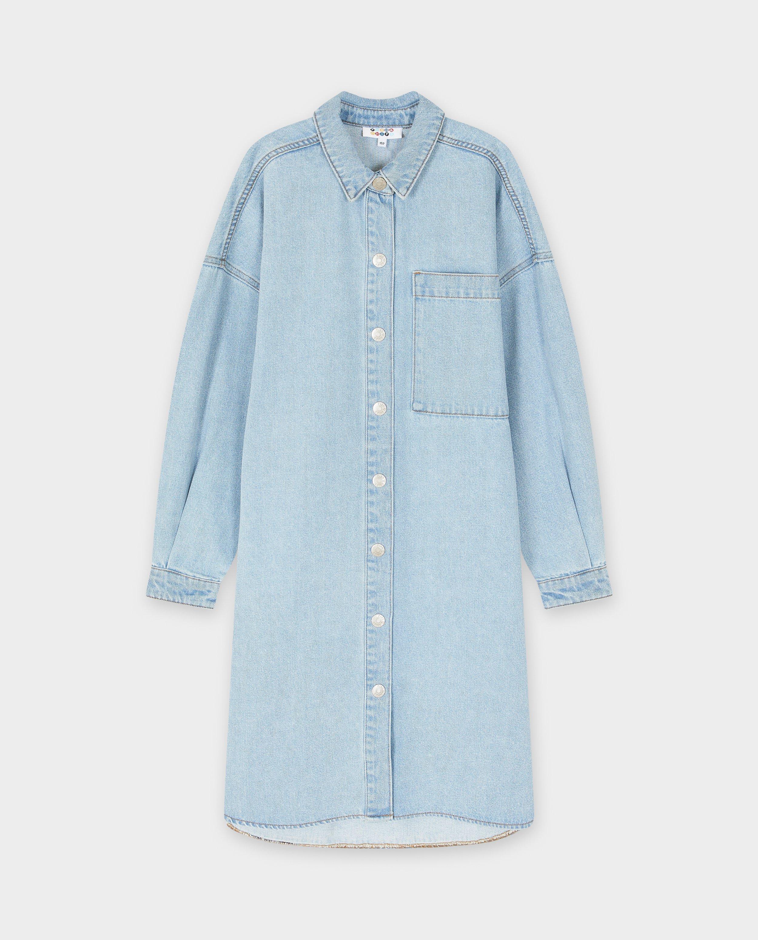 Rochie din denim albastru deschis cu Fish & Chips