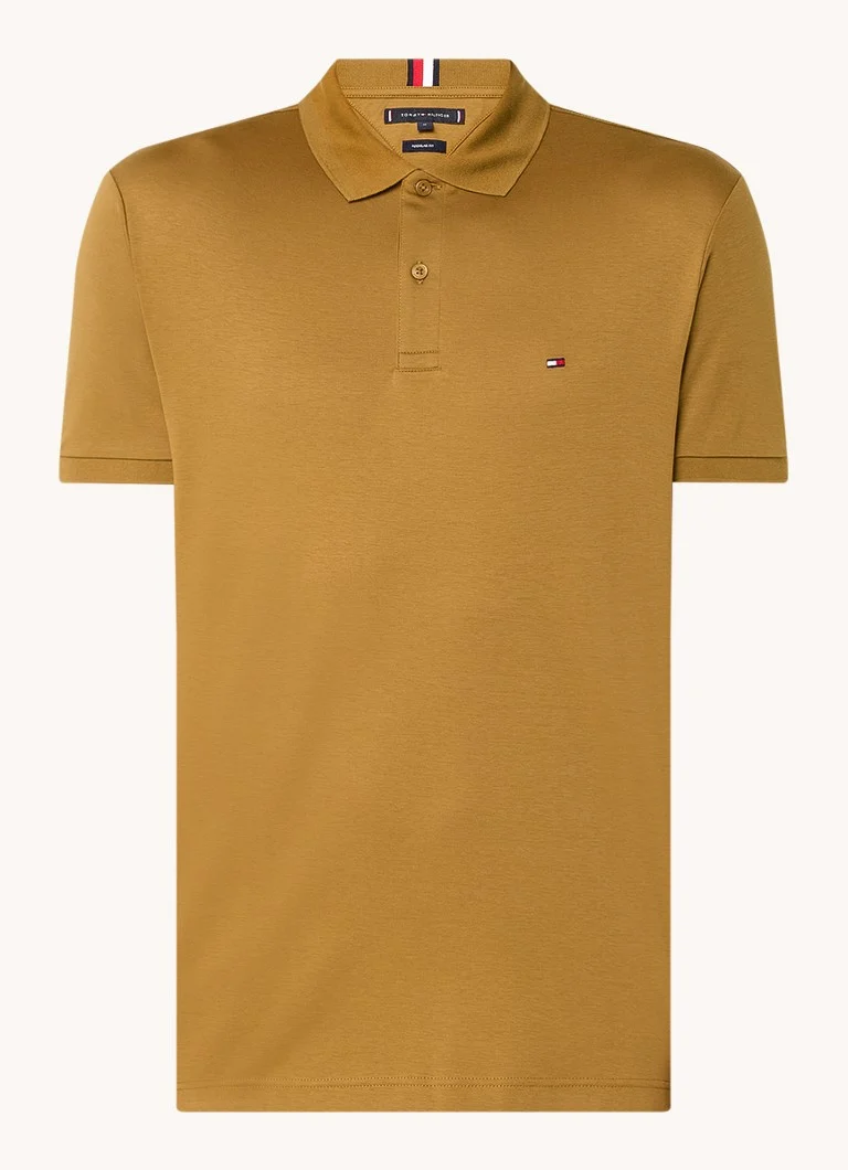 Tommy Hilfiger  Regular fit polo met logoborduring