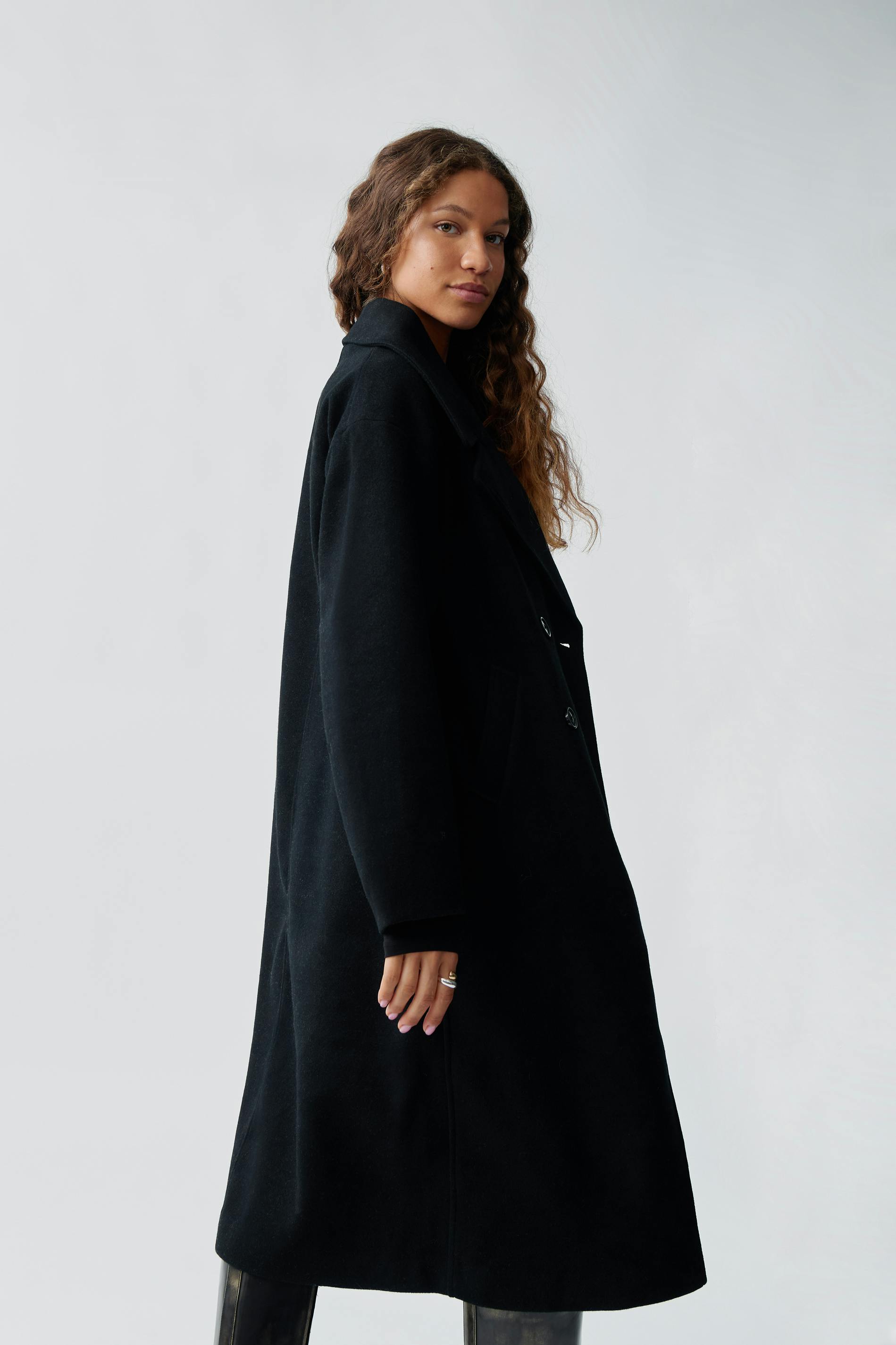 Double breasted coat