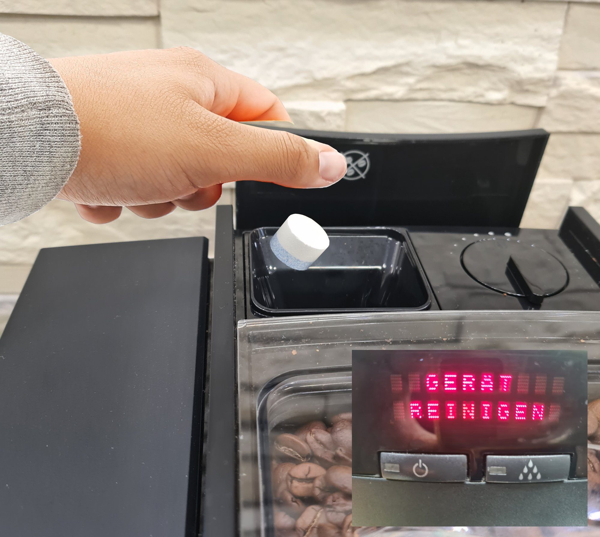 RENZ Reinigertabs 2-Phasen-Reinigungstabletten (passend für Jura Kaffeevollautomaten, [14-St. in wiederverschließbarer Dose)