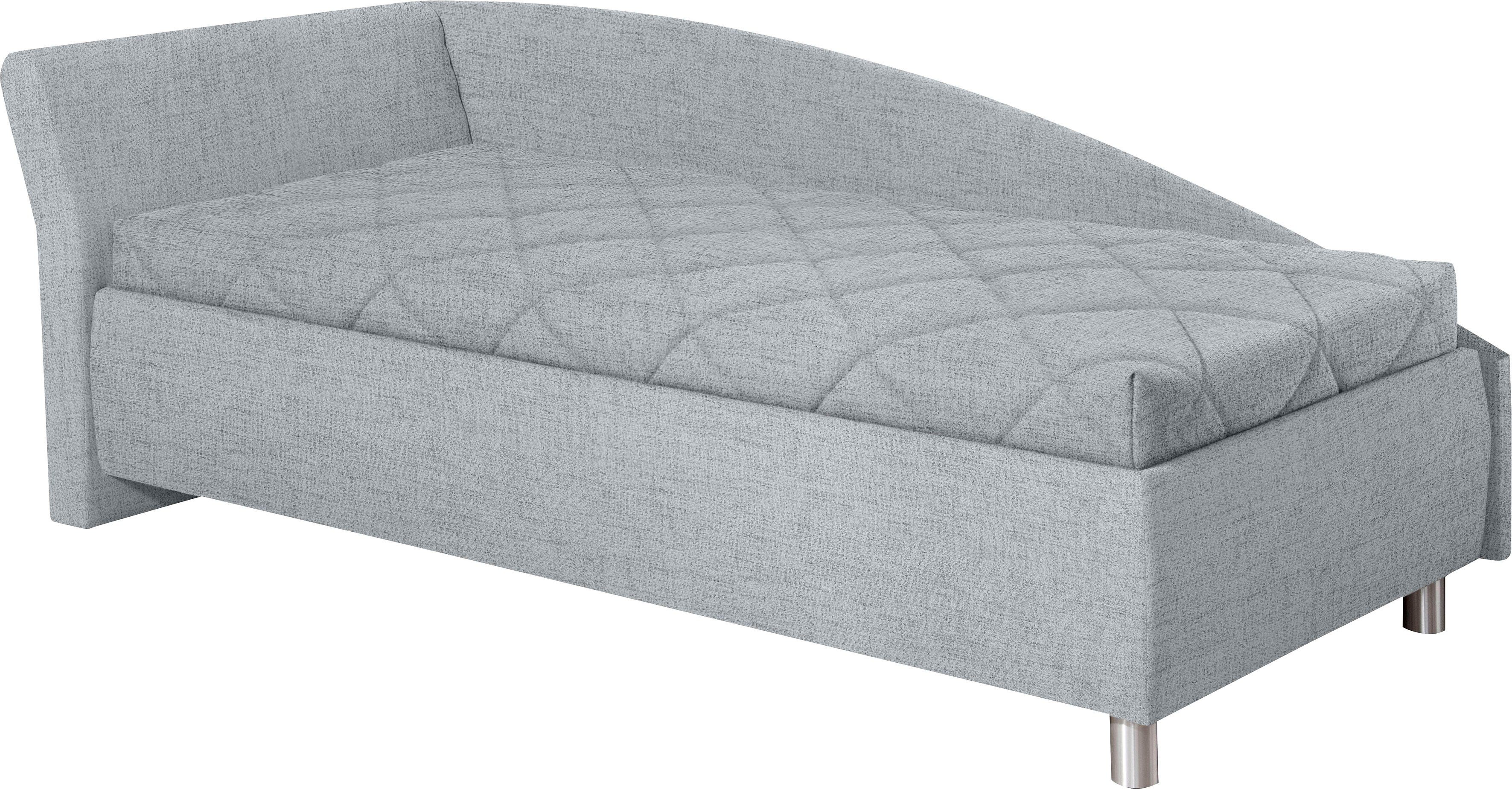 ADA trendline Schlafsofa Lindsay, Bettkasten, Zierkissen-Set aus: 2 Stk. 40x40cm, 1 Stk. 30x30cm