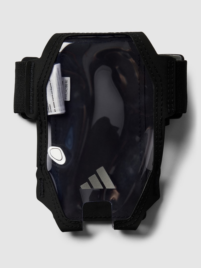 Handytasche mit Label-Detail in schwarz
