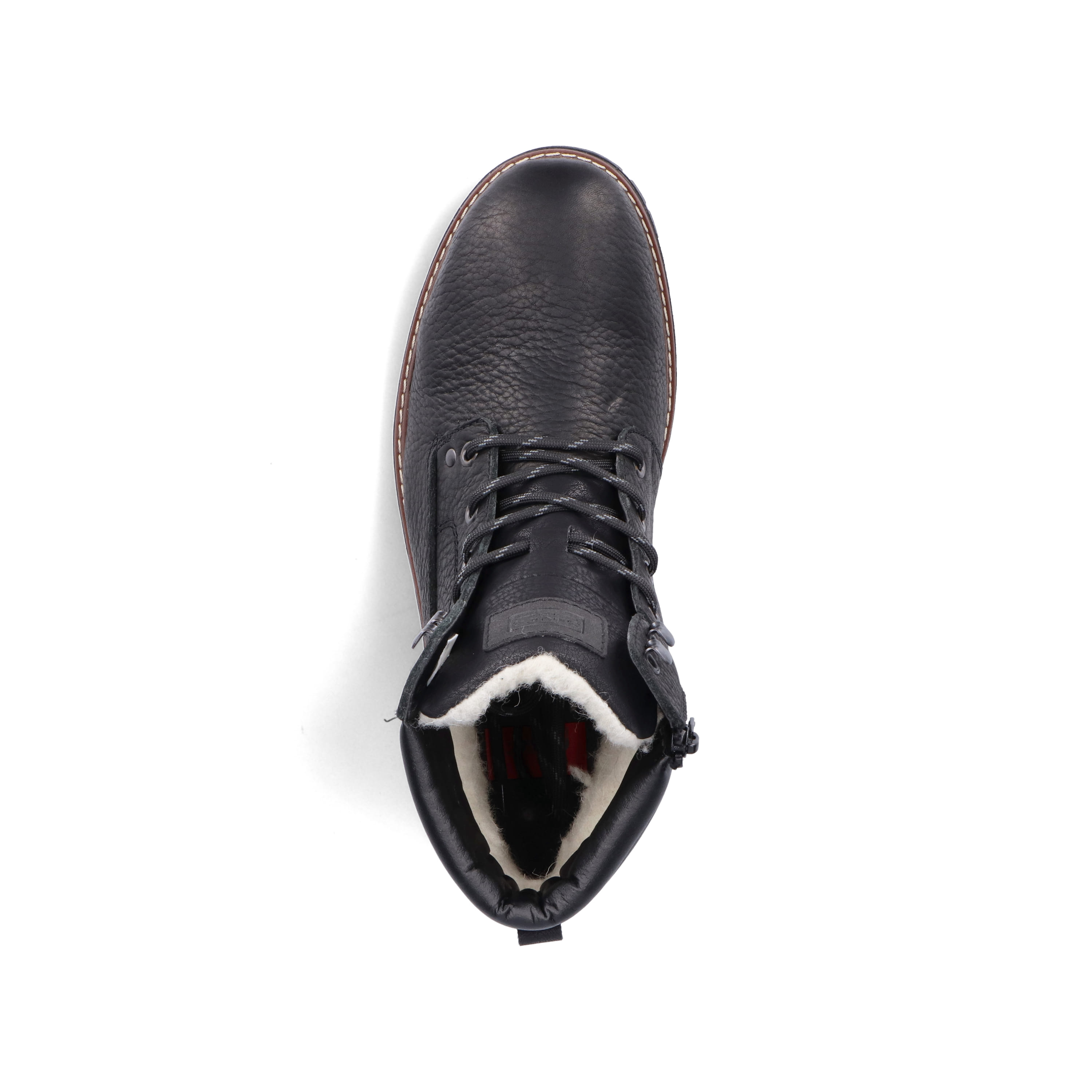 Rieker Herren Schnürstiefel tiefschwarz