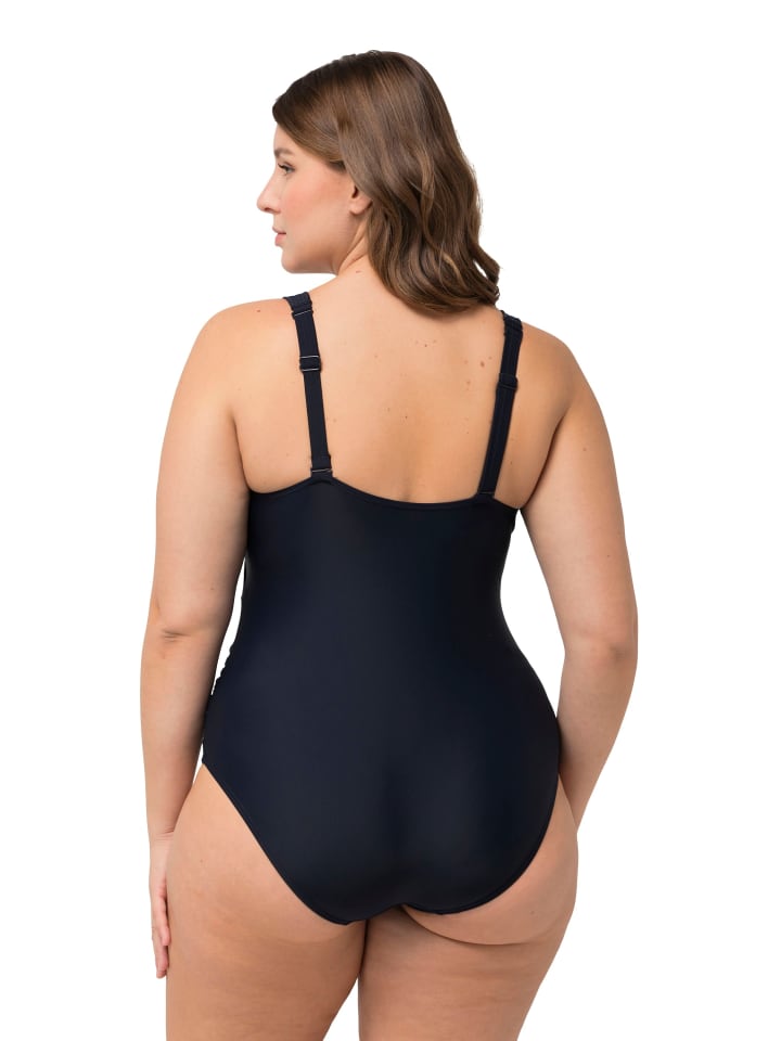 Ulla Popken Badeanzug in marine günstig kaufen