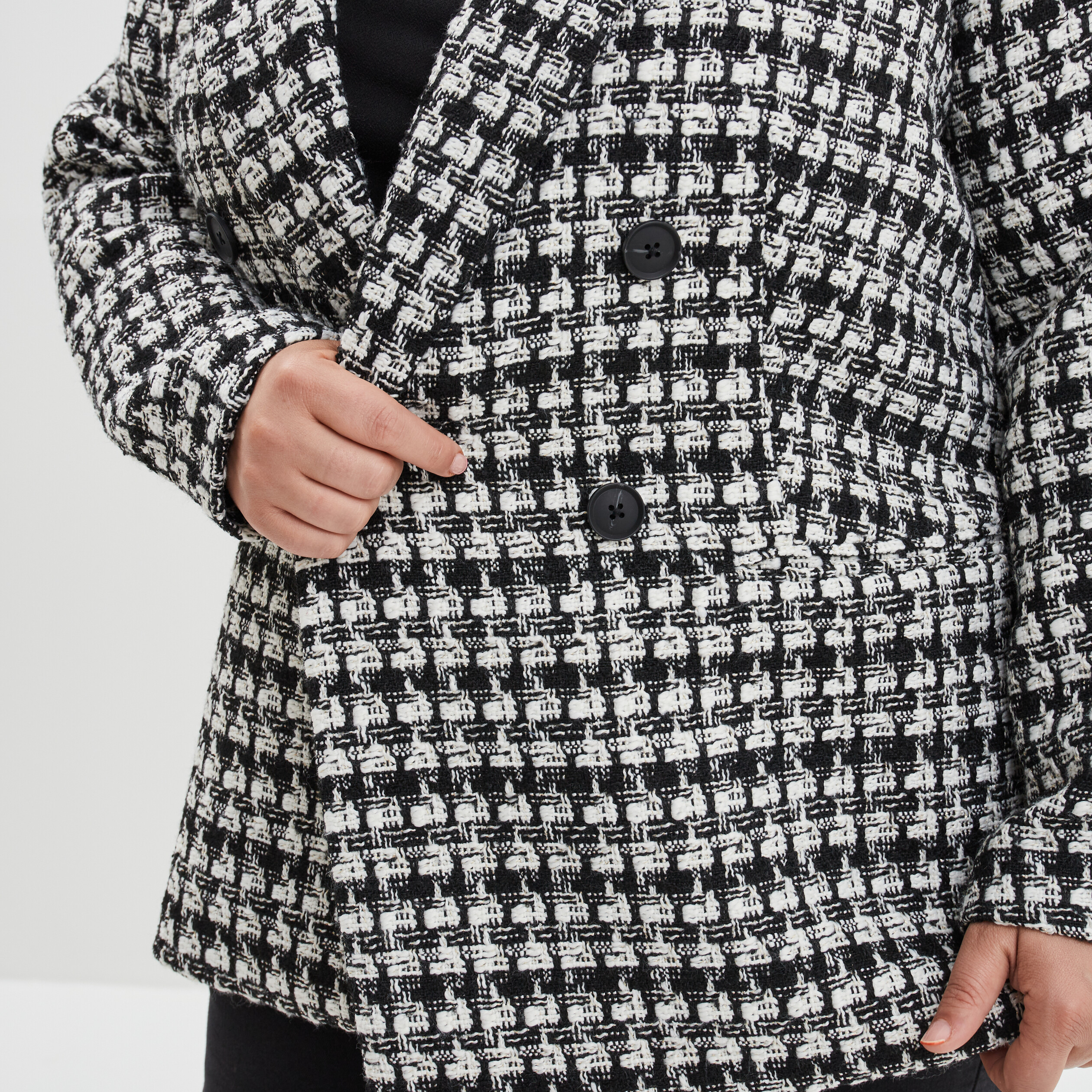 Veste blazer double boutonnage ecru femme grande taille | La Halle