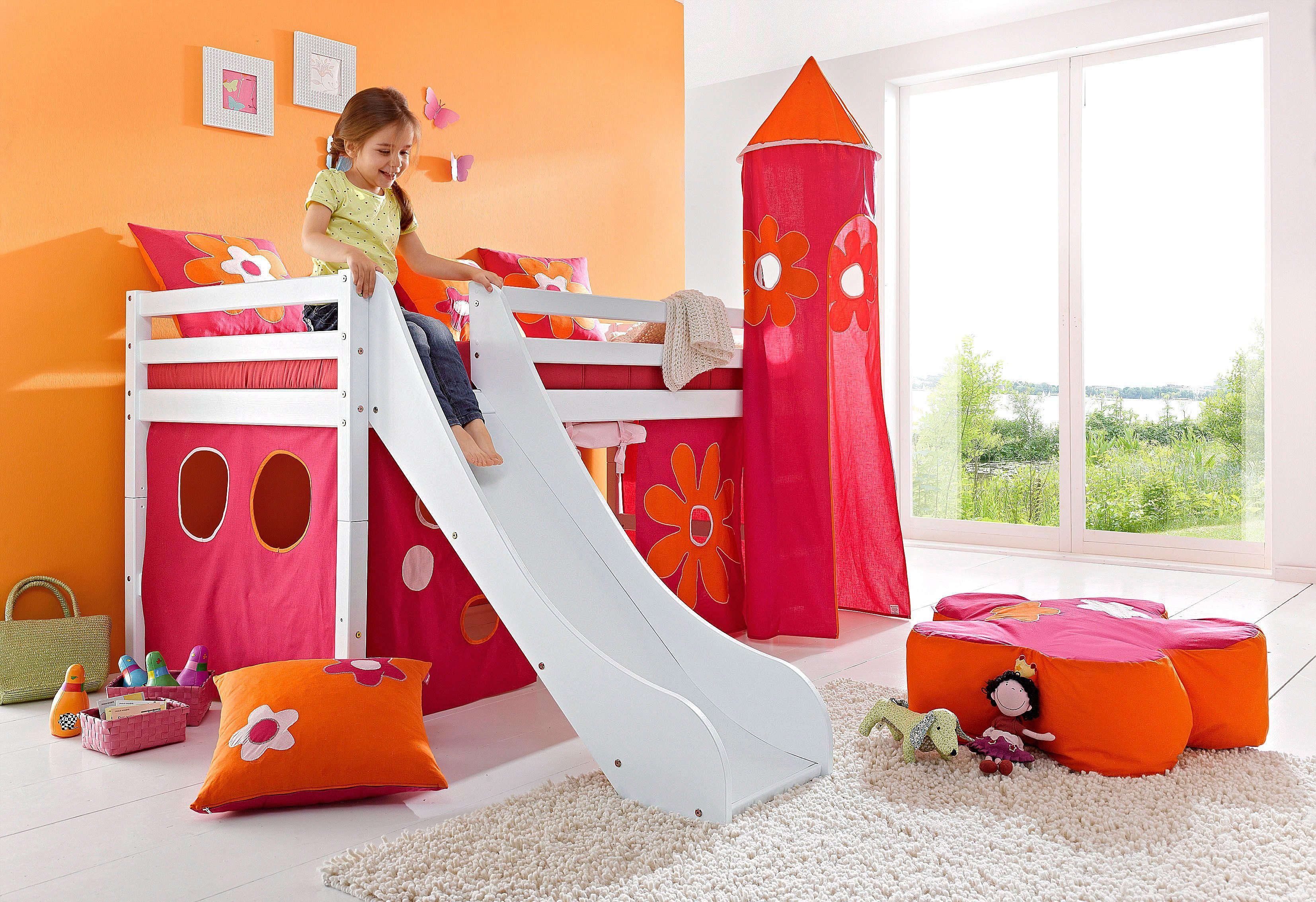 Hoppekids Bettturm Flower Power, Bettturm für Hochbett / Spielbett
