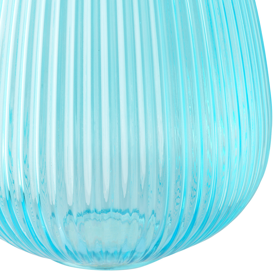 Große Vase in geriffelter Optik