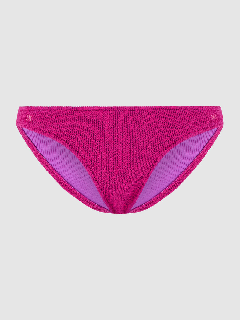 Bikini-Hose mit Rippenstruktur Modell 'Naida' in fuchsia