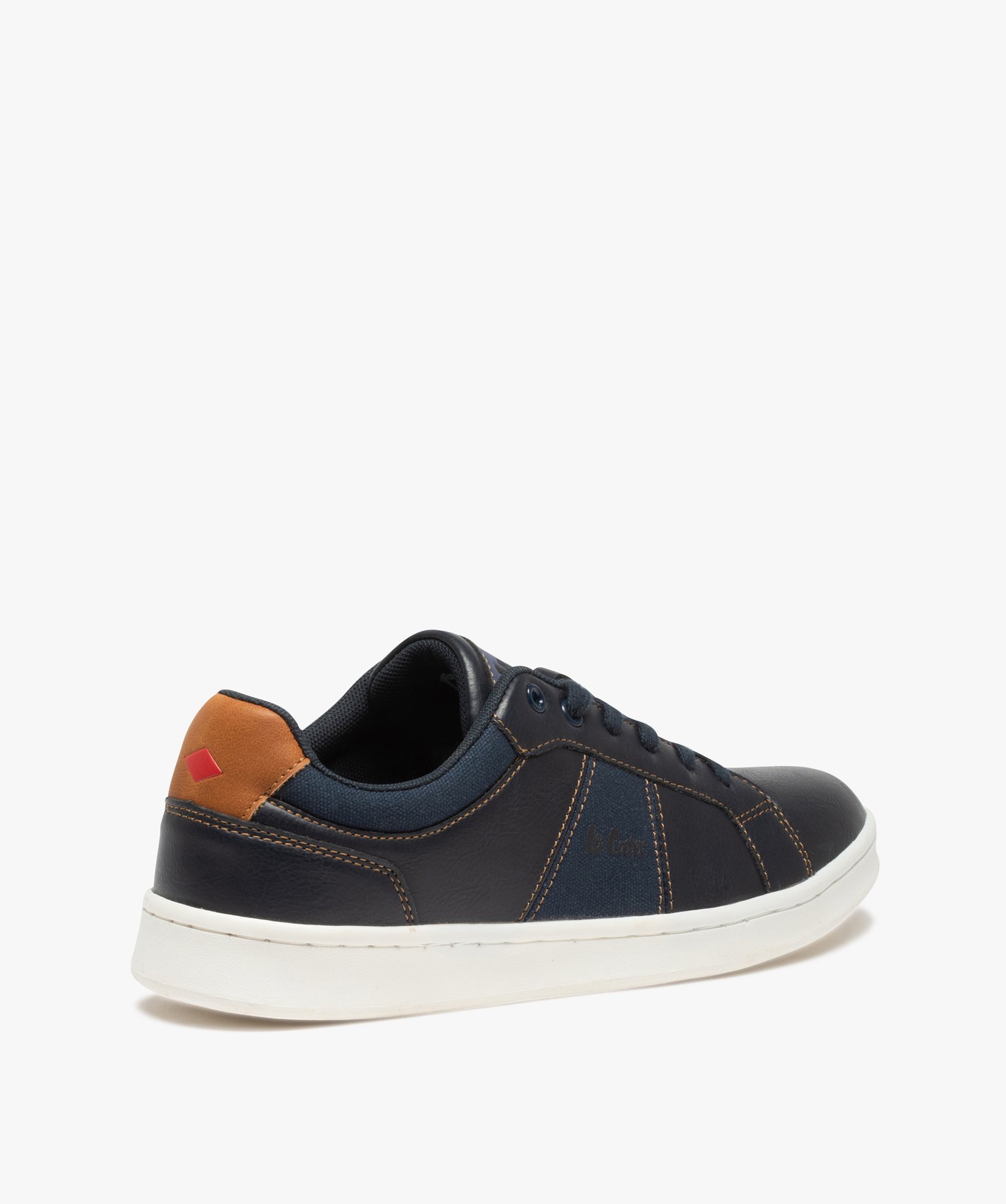 Baskets homme unies en toile et matière lisse – Lee Cooper marine | GEMO