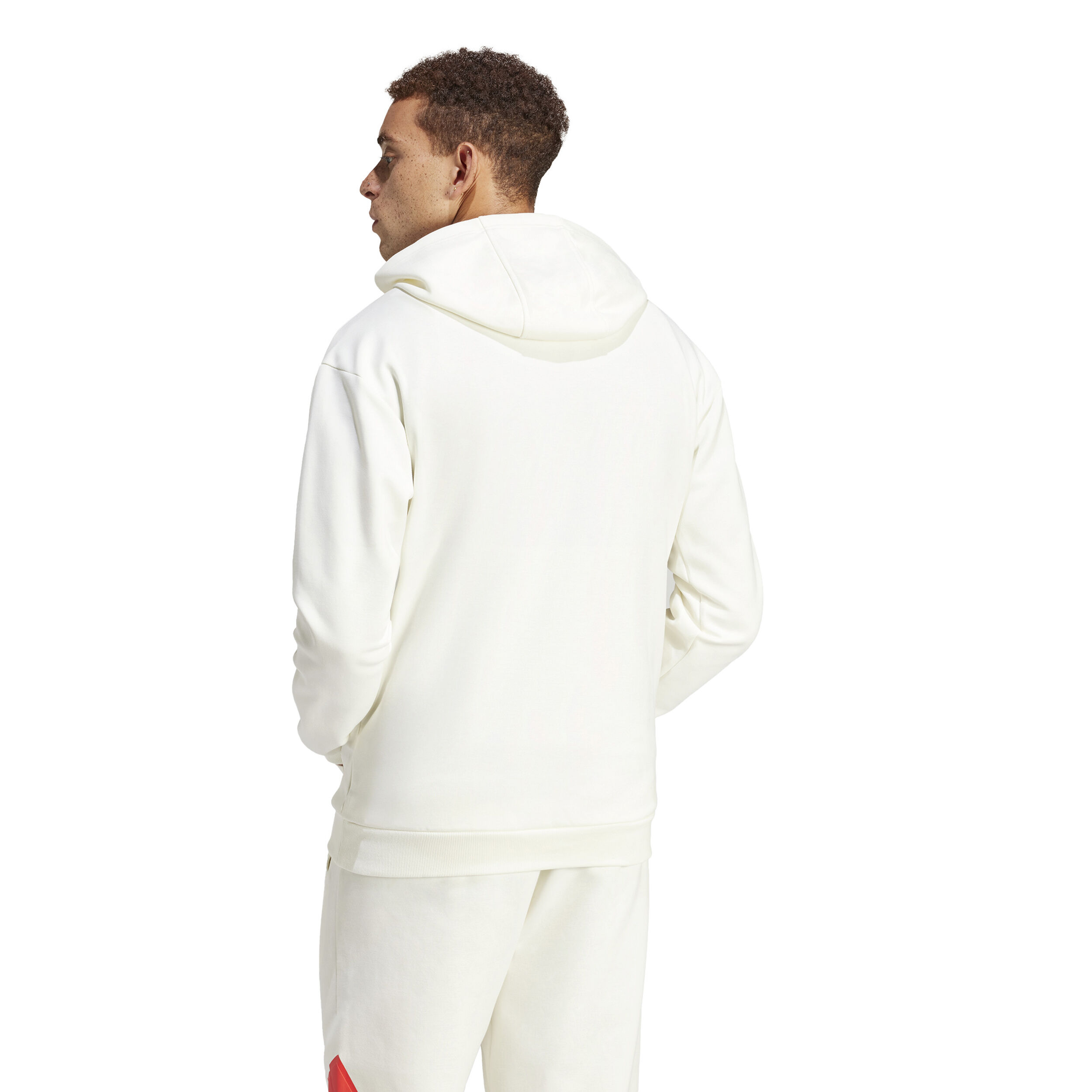 Future Icon Badge Of Sport Hoody Herren - Creme, Rot
