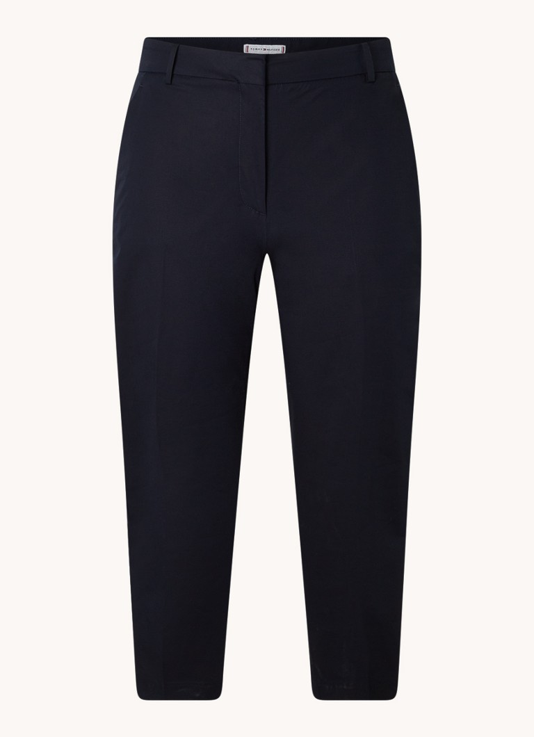 Tommy Hilfiger uske chino hlače visokog struka od mješavine liocela