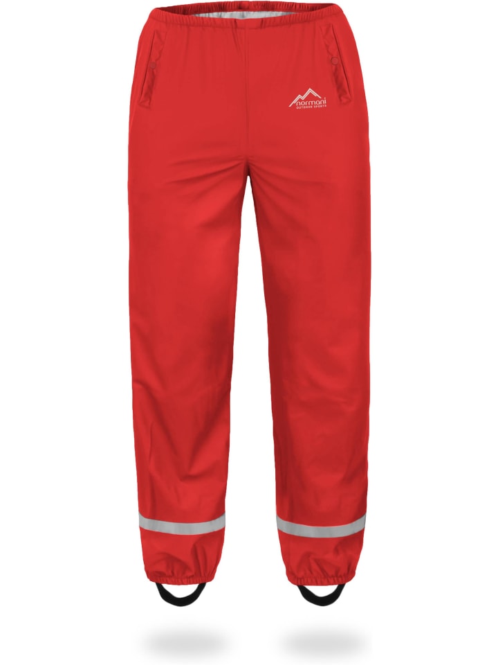 Normani Outdoor Sports Kinder Regenhose York in Rot günstig kaufen
