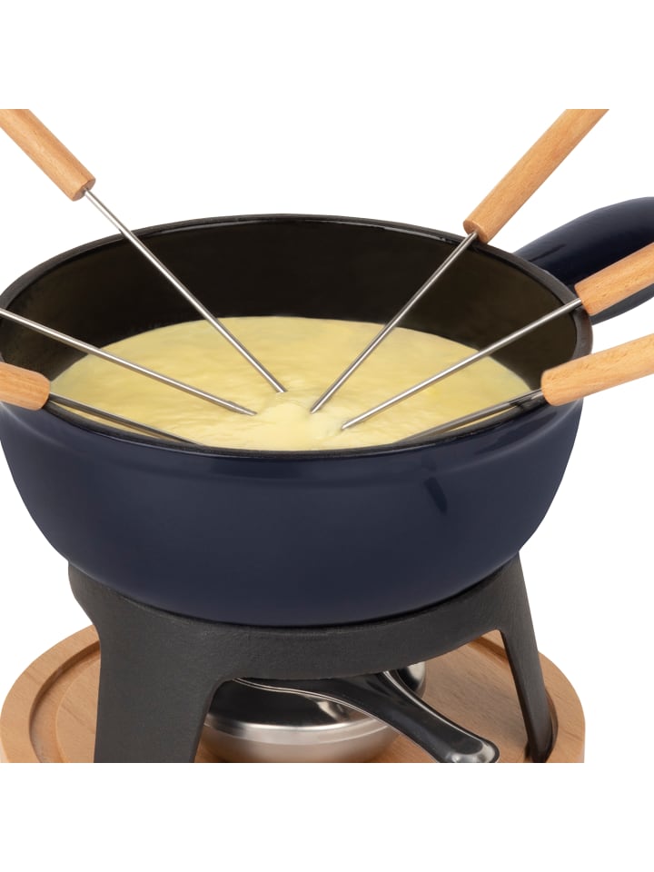 HKoenig Fondue-Gerät MONT JOUX Dunkelblau günstig kaufen onesize