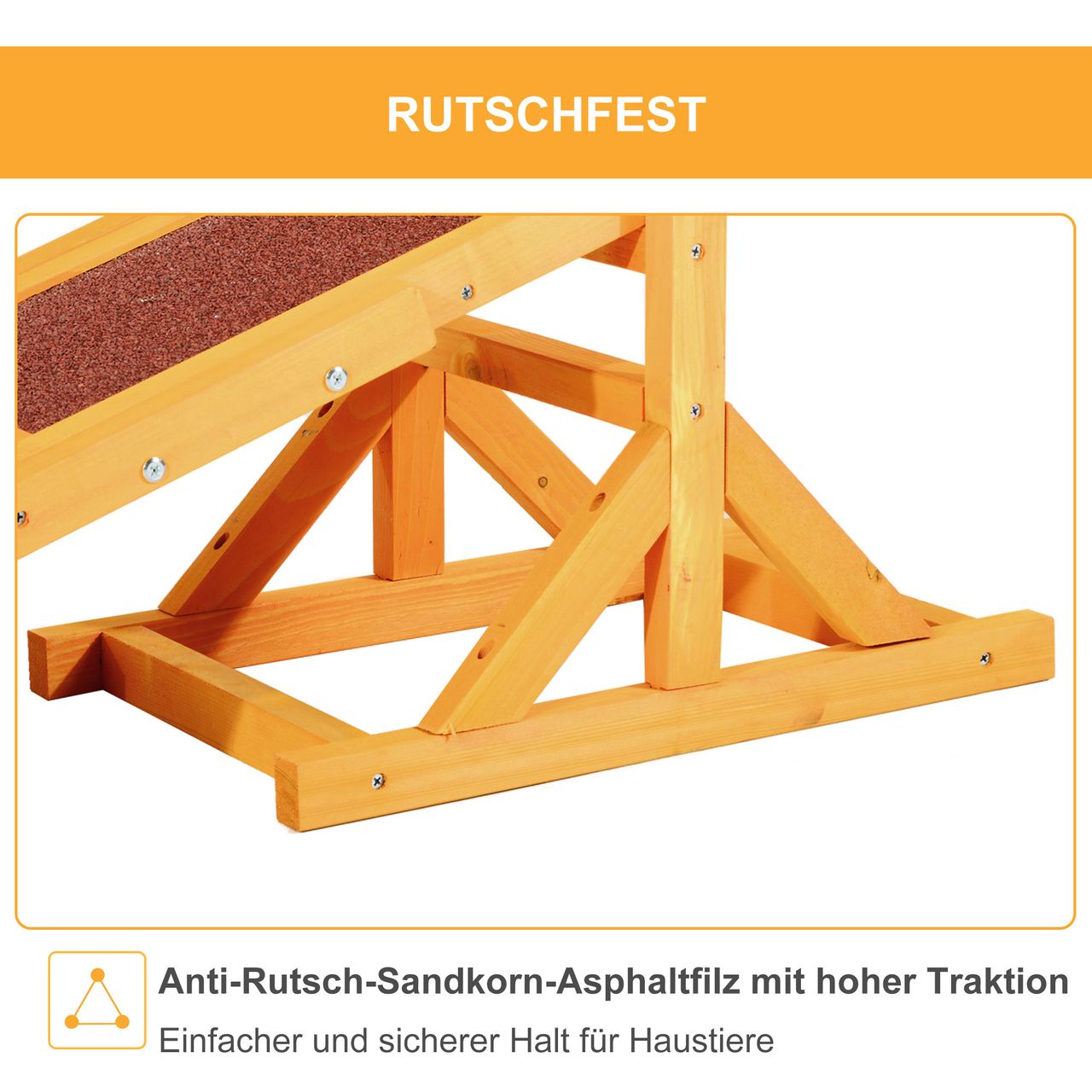 PawHut Hundewippe Hunde Agility Wippe Welpenspielzeug Hundesport 180 x 30 x 30 cm