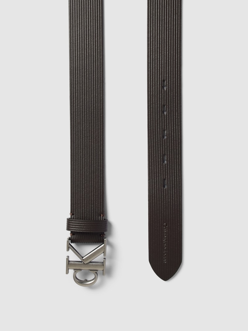 Gürtel mit Label-Details in dunkelbraun