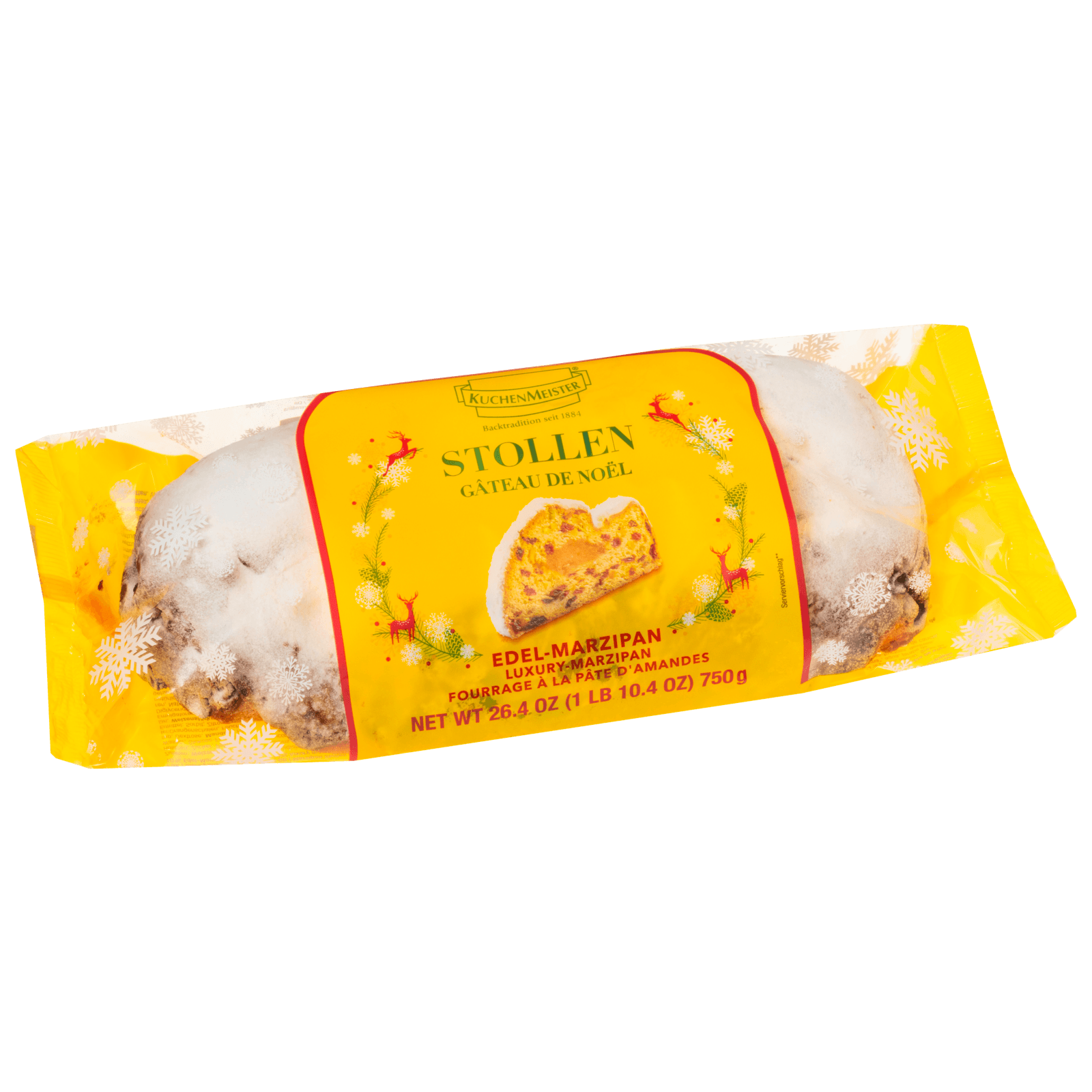 Kuchenmeister Edel-Marzipan-Stollen 750g