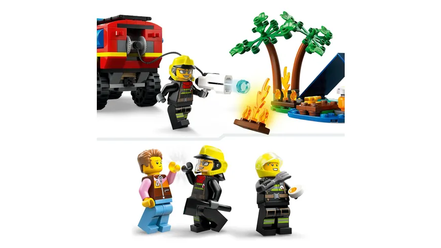 LEGO City 60412 Feuerwehrgeländewagen mit Rettungsboot