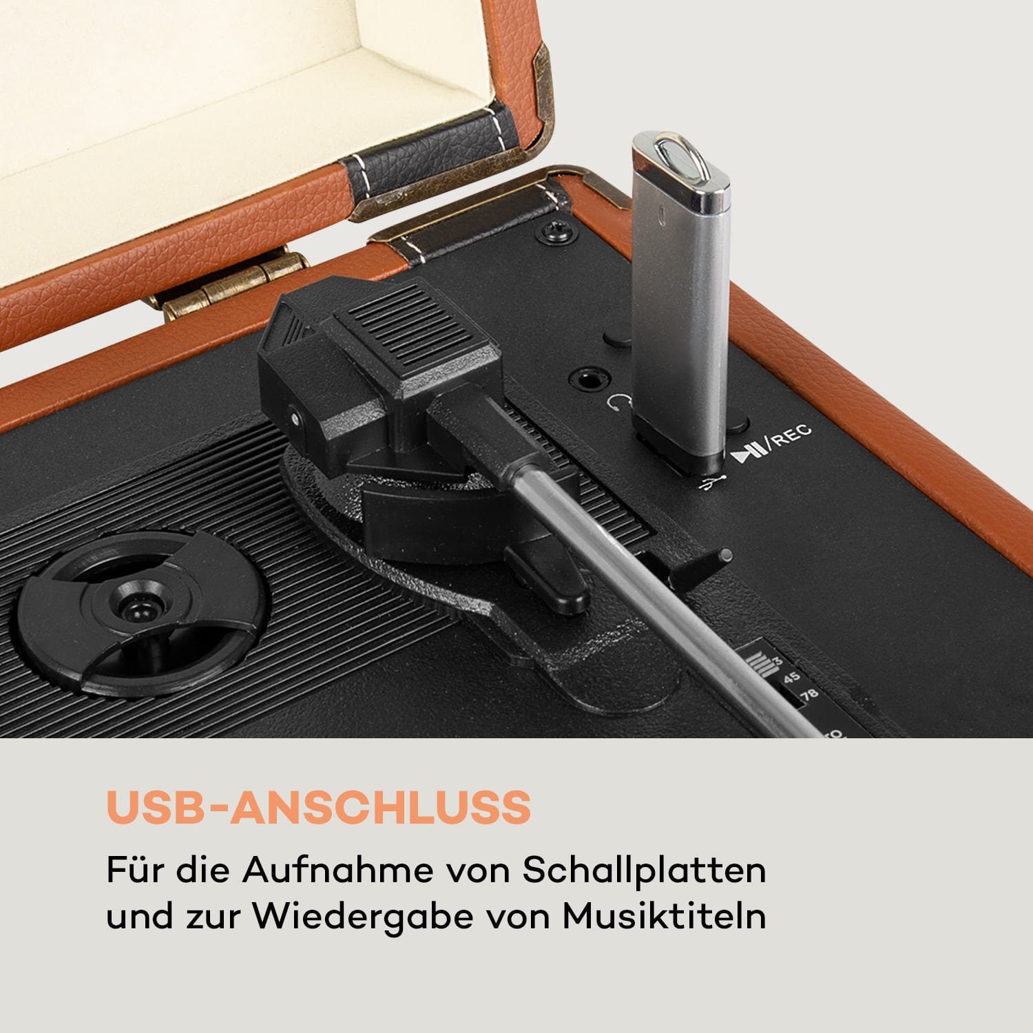 Auna Jerry Lee BT Plattenspieler