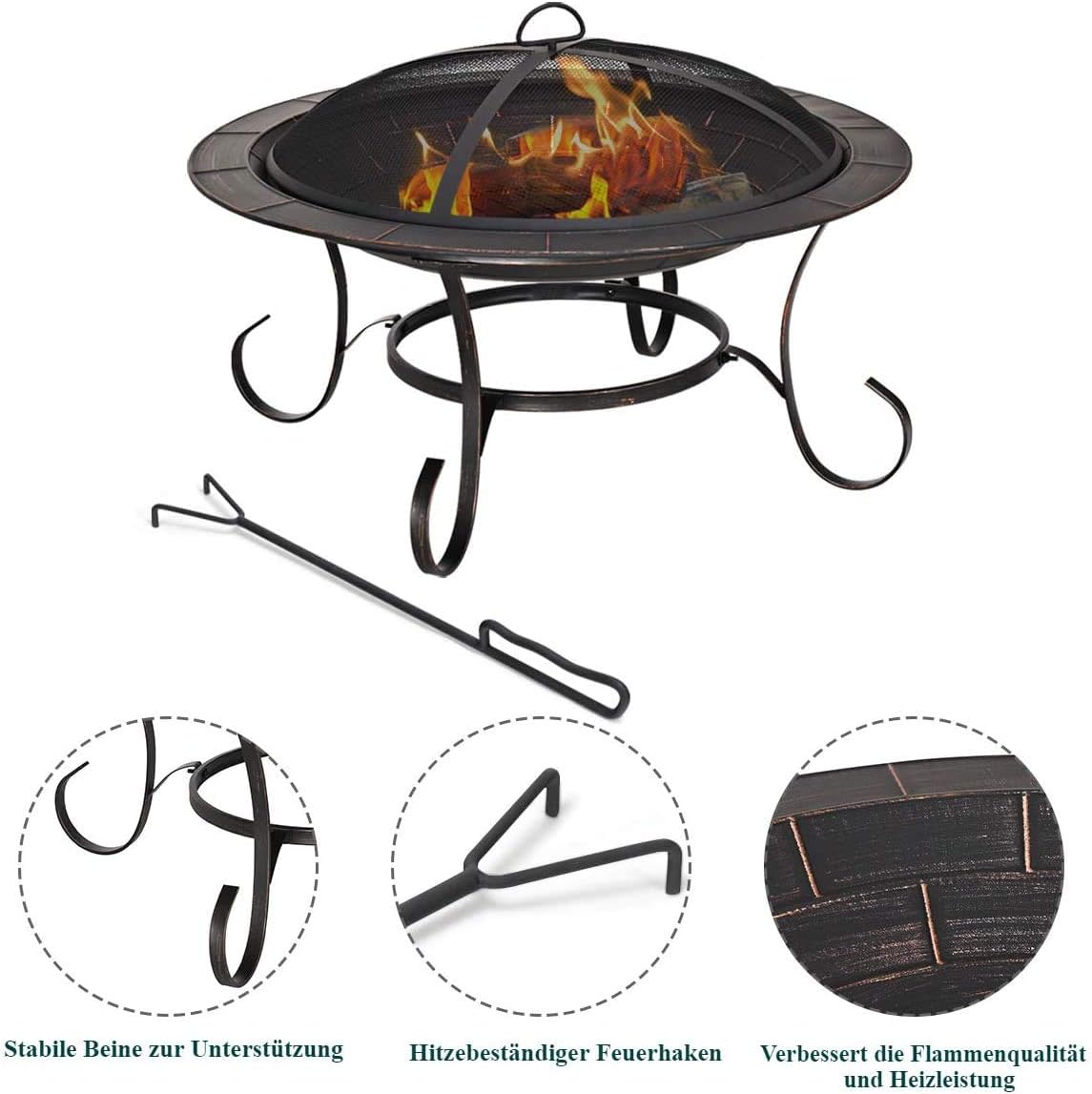 Costway Feuerschale Grill