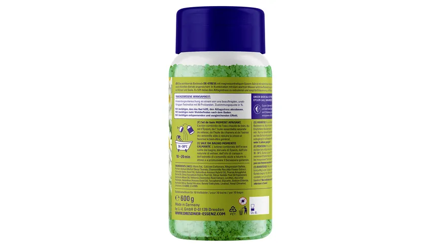 Dresdner Essenz Badesalz De-Stress 600 g