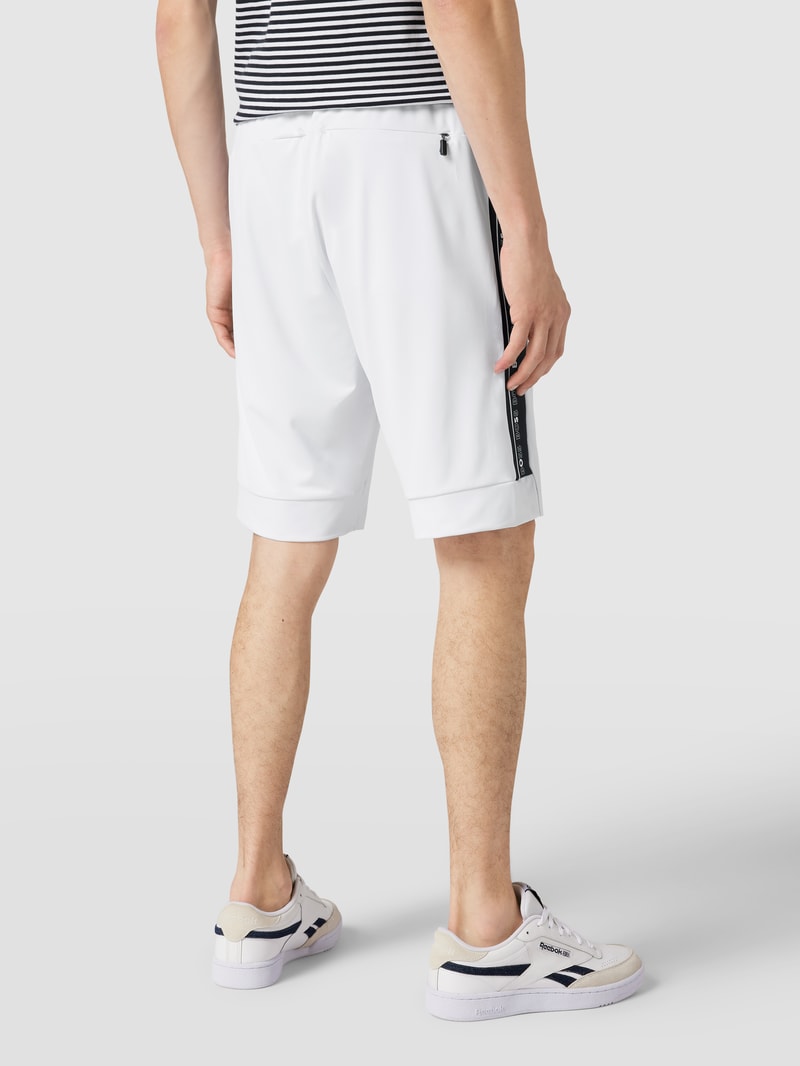 Shorts mit Galonstreifen Modell 'Headlo Gym' in weiß