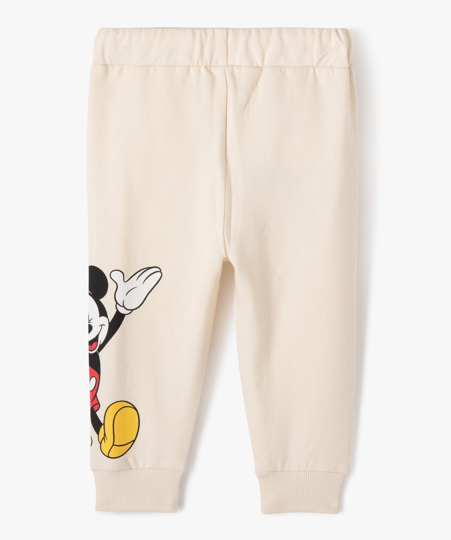 Pantalon en molleton imprimé Mickey bébé Garçon - DS ecru | GEMO