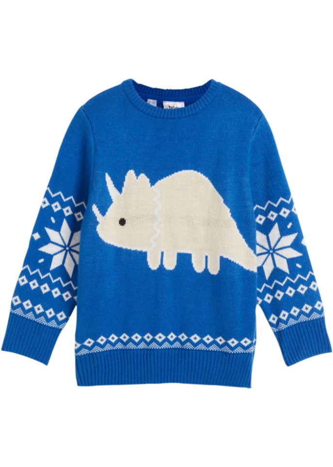 Jungen Baumwoll-Strickpullover