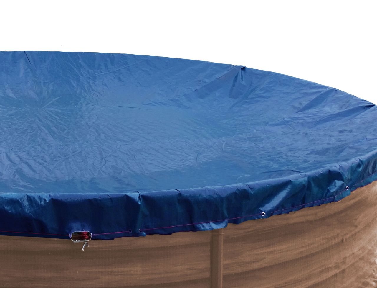 Grasekamp Abdeckplane für Pool oval 916x460cm Royalblau Planenmaß 980x540cm Sommer Winter