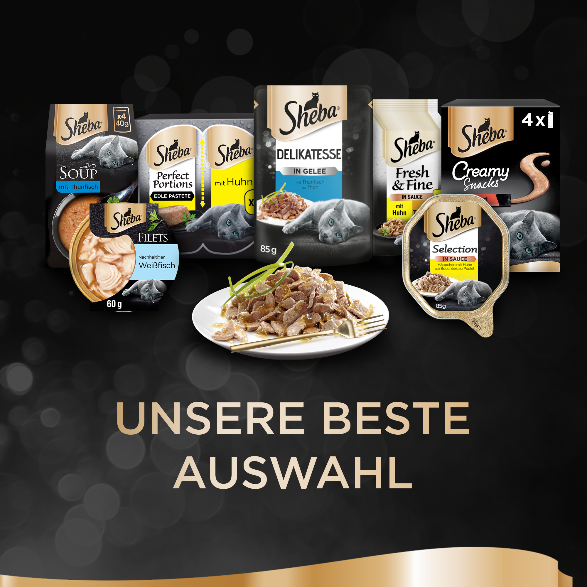 Sheba Nassfutter Sheba Delikatesse in Gelee 40x85g
