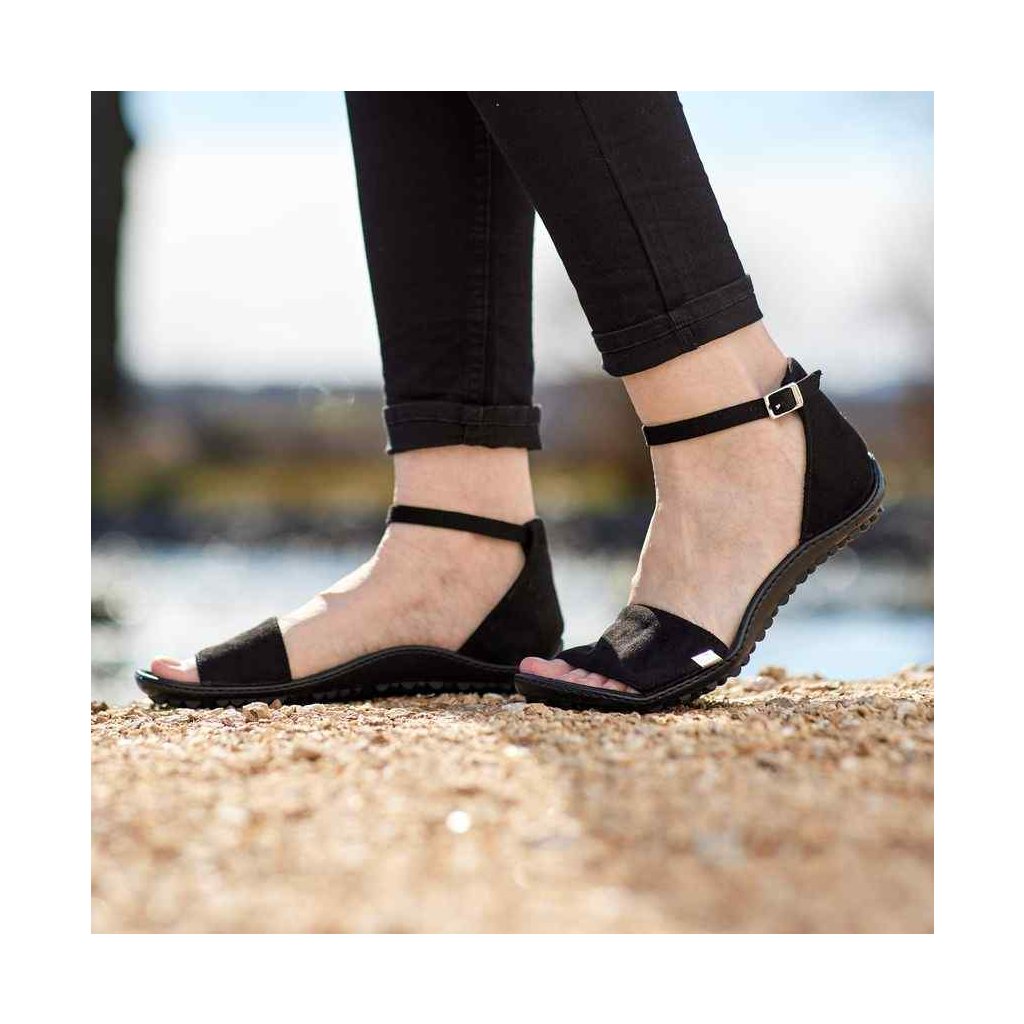 Leguano Jara Black Barfußsandalen