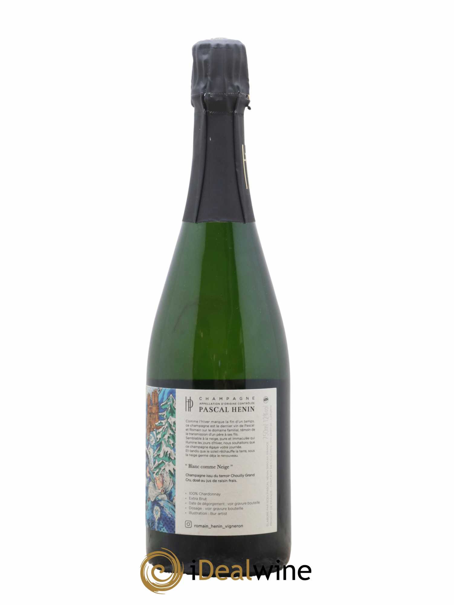 Blanc Comme Neige Romain Henin   - Lot de 1 Bouteille