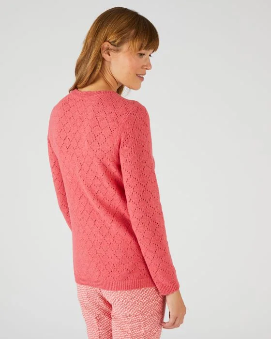 Pull maille ajourée