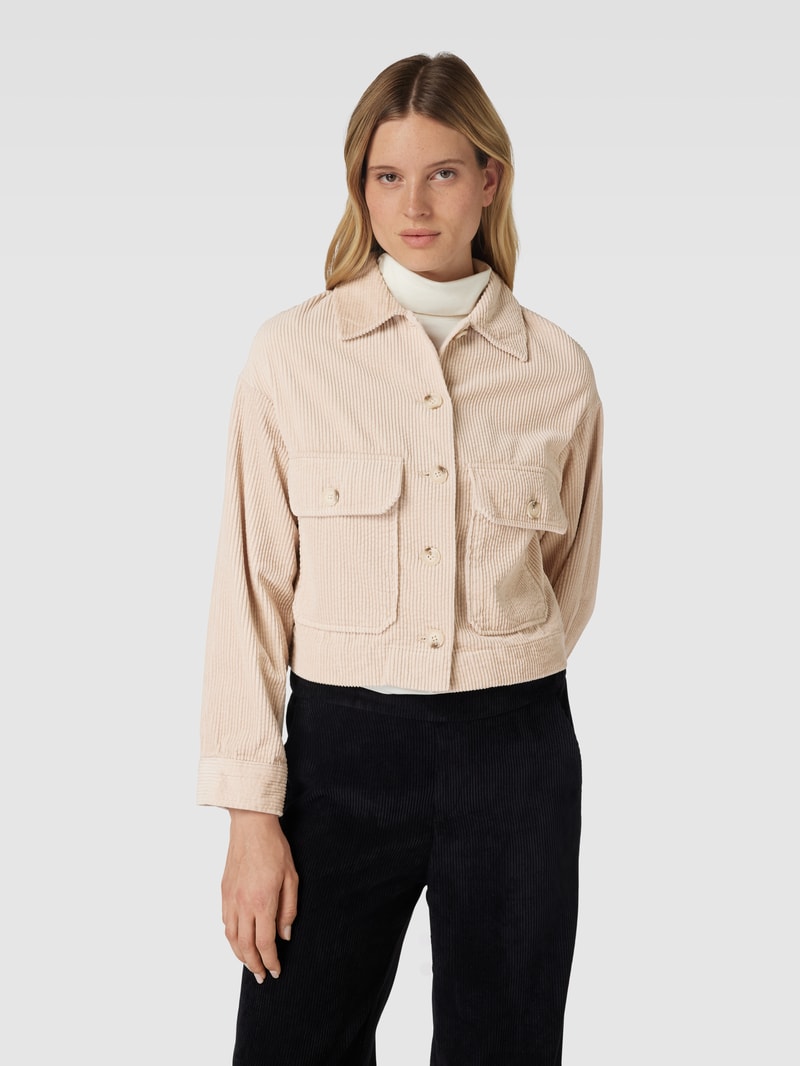 Cordjacke mit Pattentaschen Modell 'Hegola' in beige