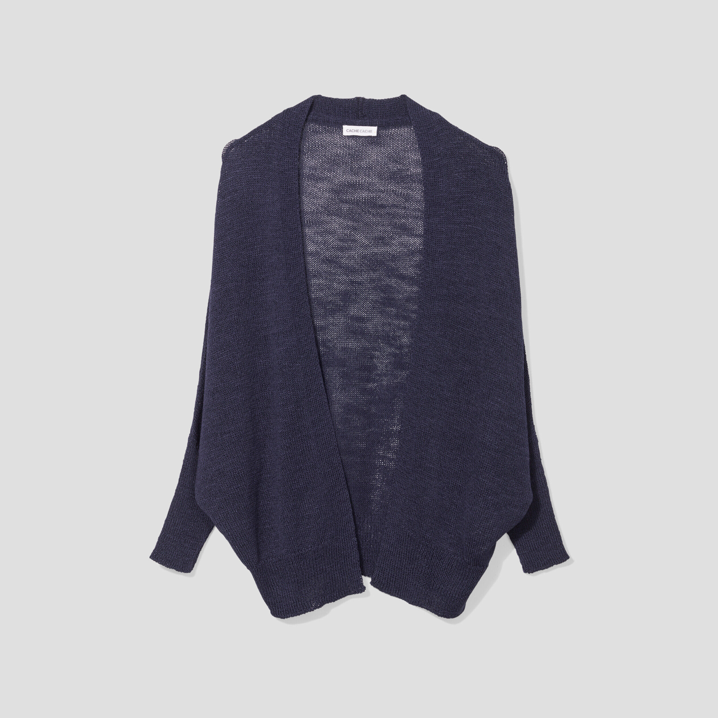 Gilet manches papillons bleu marine femme | Cache Cache