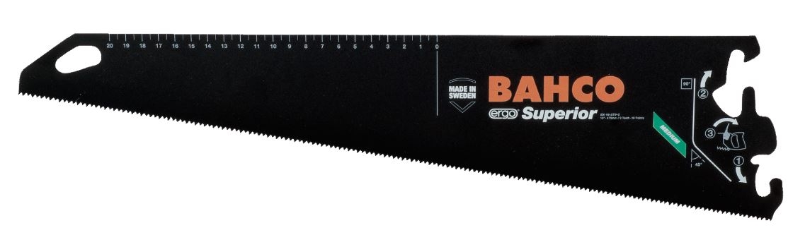 Bahco EX-22-XT9-C Superior™ sågblad, för BHS-handtag, för medelgrovt till grovt material, 9/10 TPI, 22