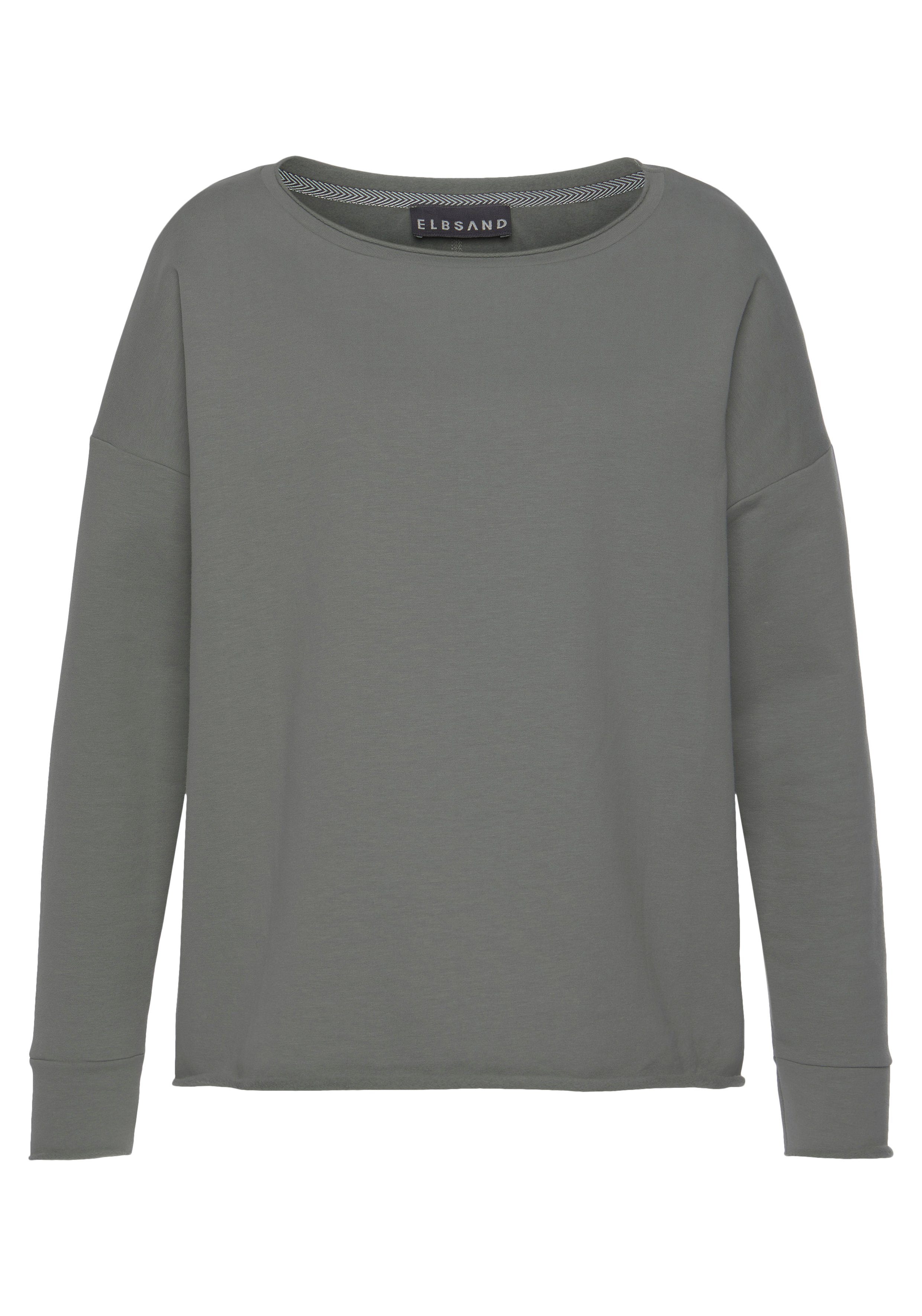 Elbsand Sweatshirt Raina mit Logoprint am Rücken