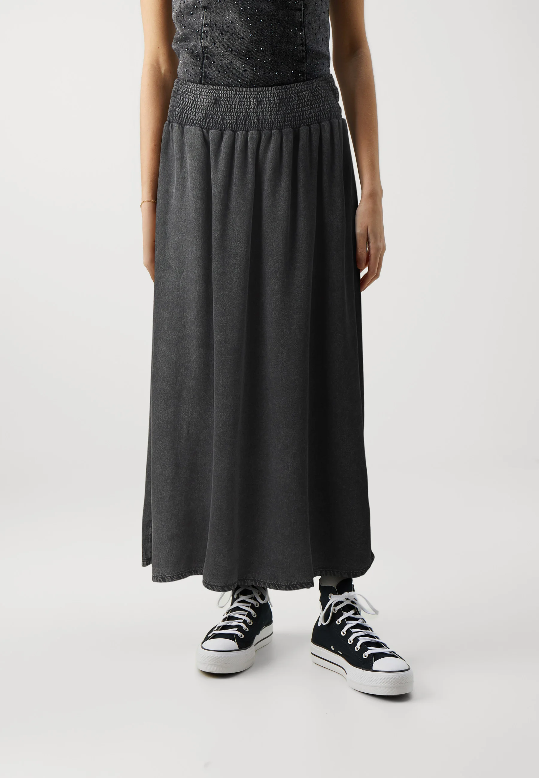SOLO ONLBAHA FALDA LARGA VESTIDA - Falda plisada