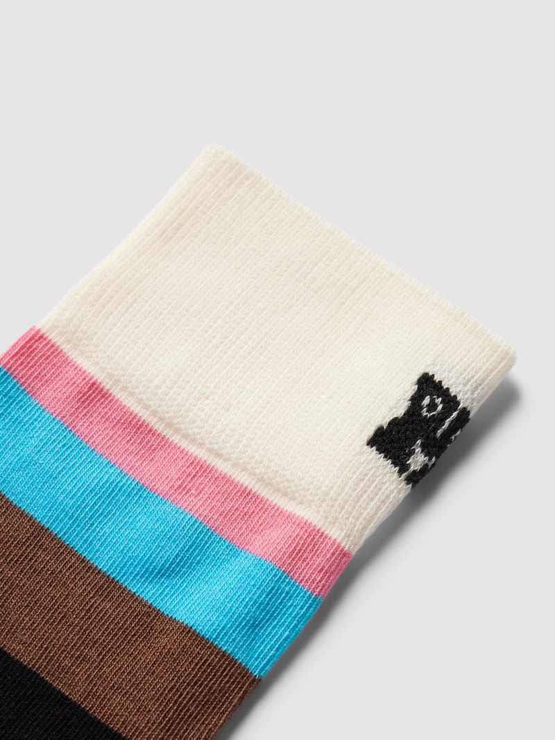 Socken mit Kontraststreifen Modell 'Pride Stripe' in offwhite