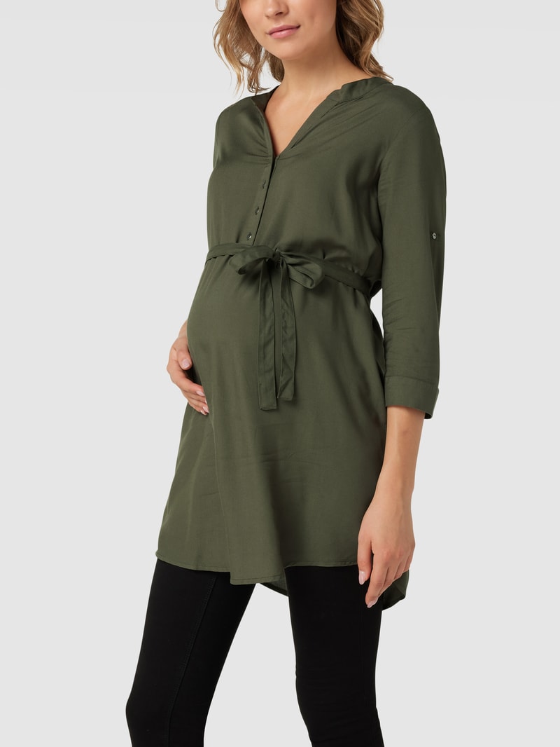 Umstands-Bluse aus Viskose in khaki