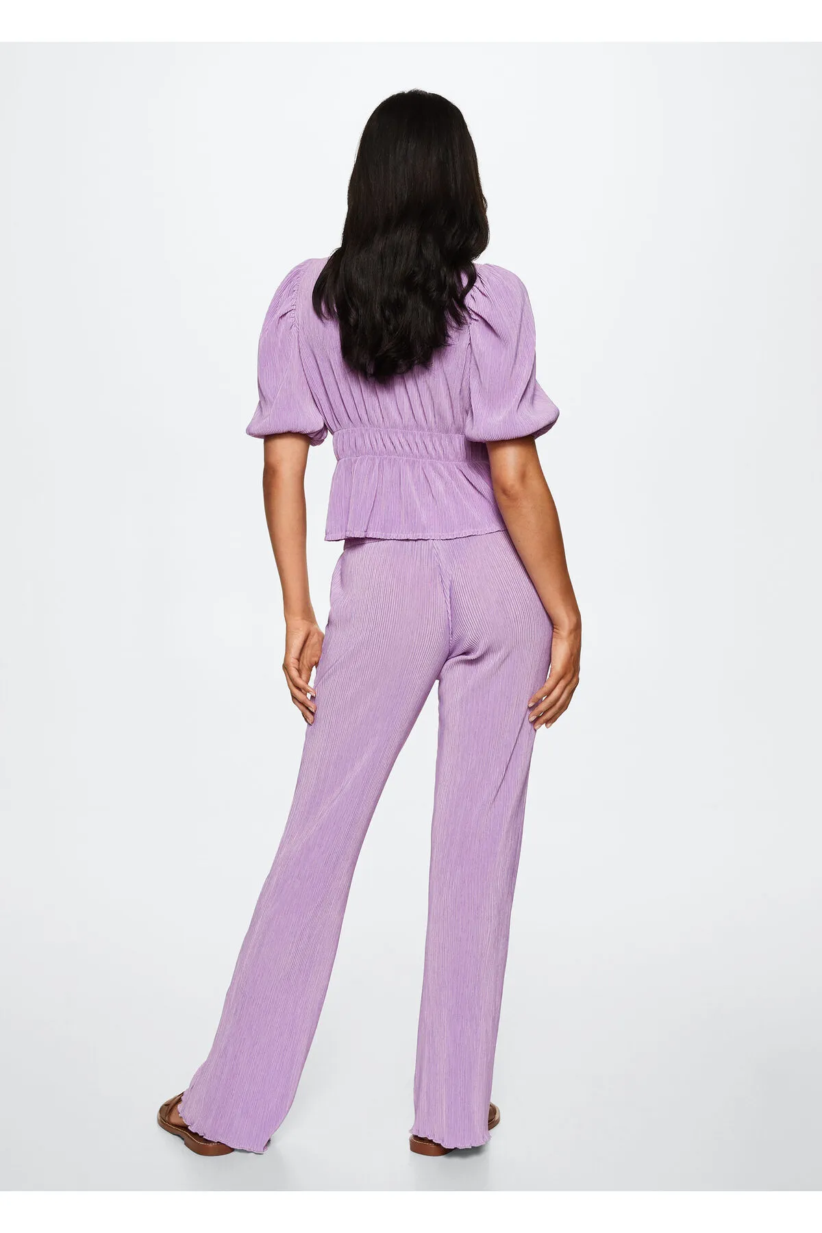 MANGO Woman  Lilafarbene Damenhose