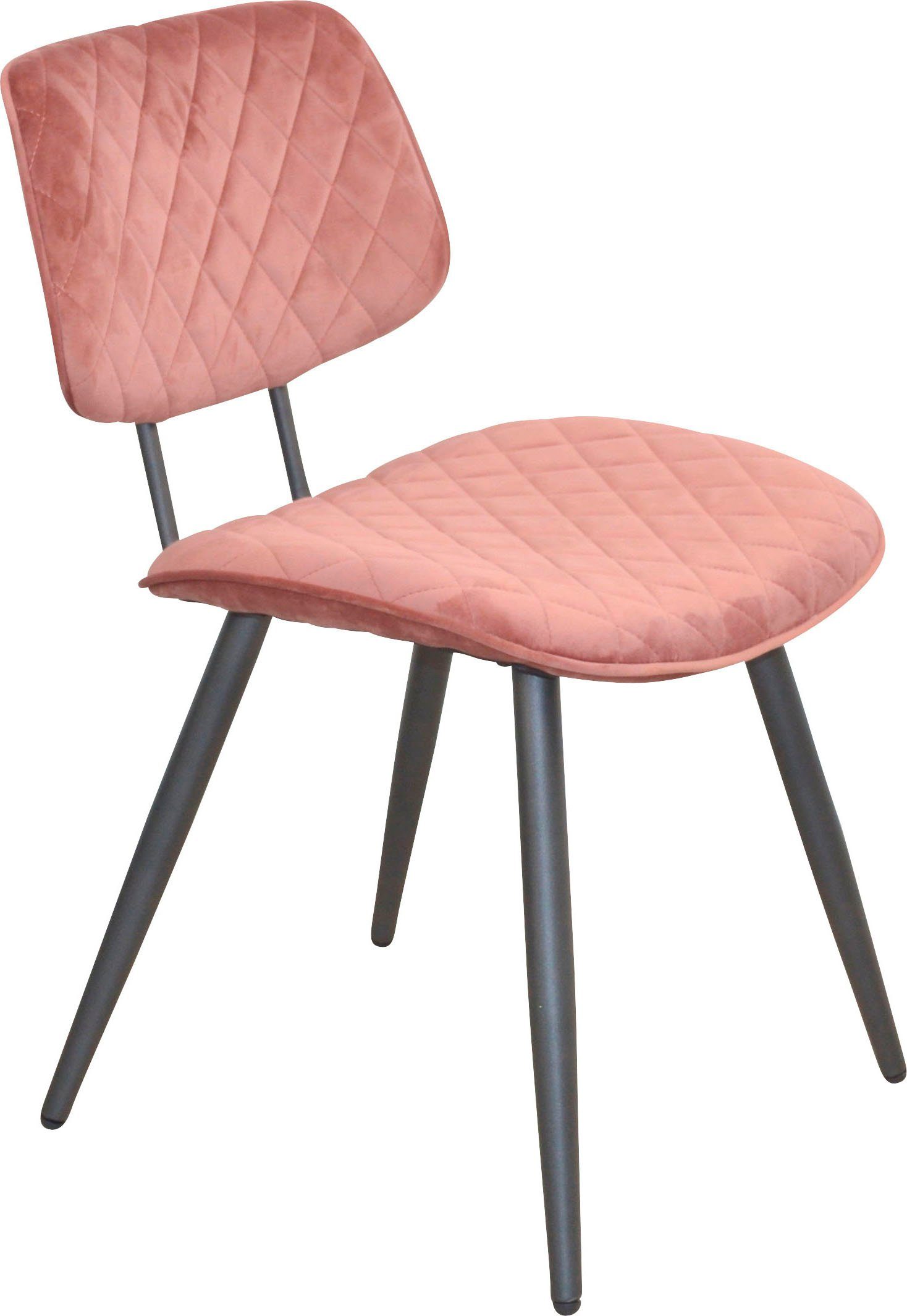 INOSIGN Polsterstuhl (Set, 1 St), Gestell aus Stahlrohr, Sitz und Rücken schaumstoffgepolstert