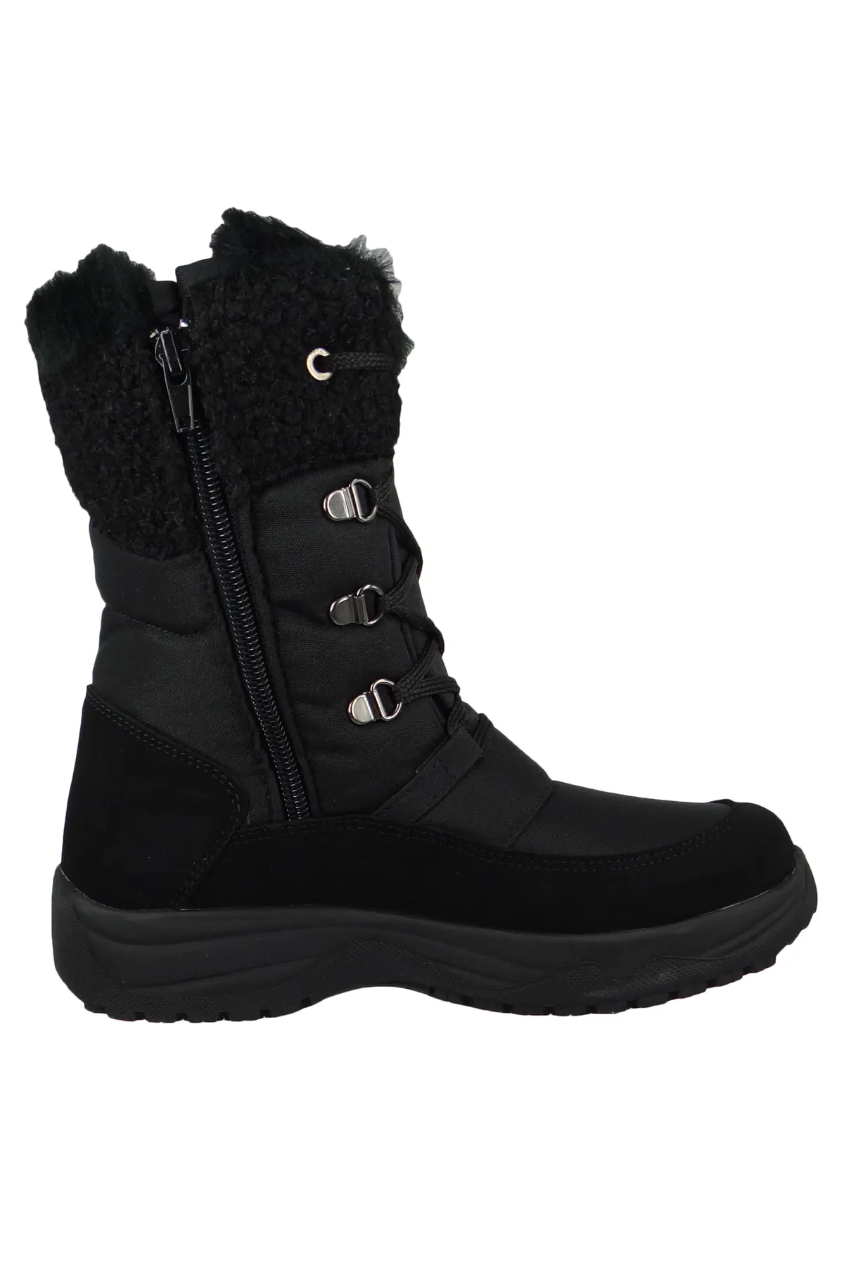 LACKNER  Erika L's TXOC 7952 Damen Stiefel Winterstiefel Winterschuhe LederSynthetik Schwarz Schwarz