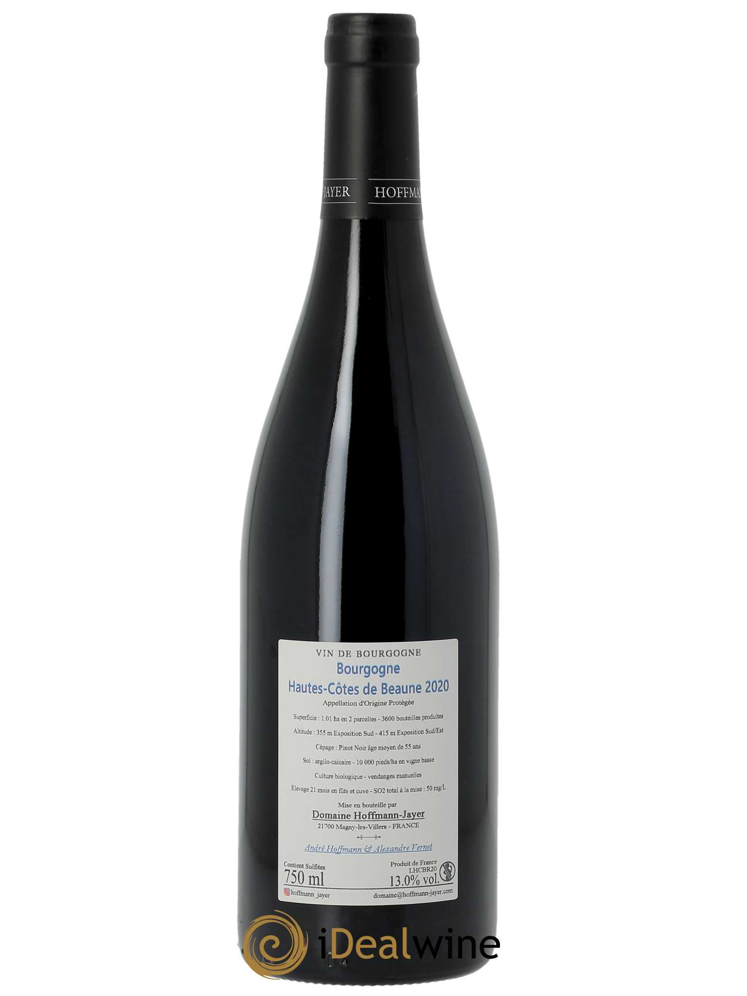 Hautes Côtes de Beaune Hoffmann-Jayer (anciennement Jayer-Gilles)  2020 - Lot de 1 Bouteille