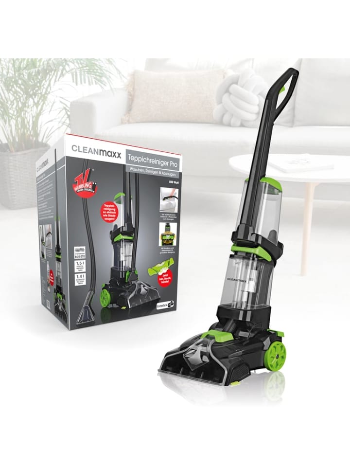 CLEANmaxx CLEANmaxx Teppichreiniger Professional mit Vibrations- und Seitenbürsten - schw günstig kaufen onesize