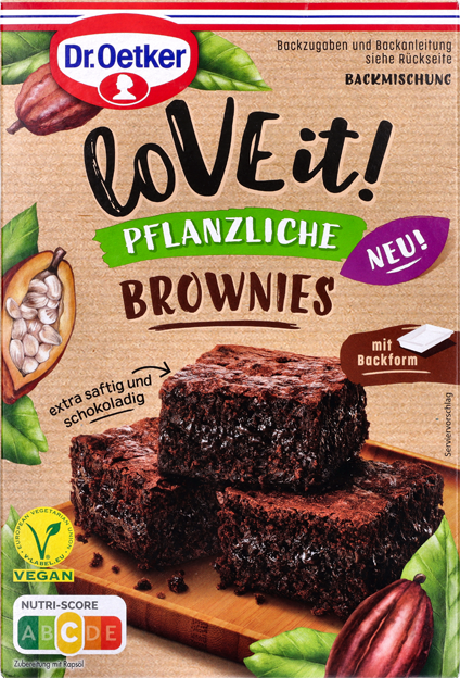 Dr. Oetker Love it! Pflanzliche Brownies