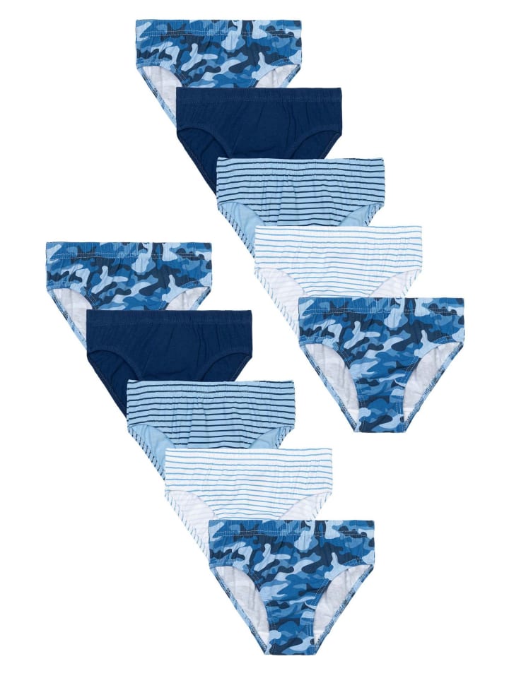 Minoti 10er-Set: Slips 9B BRIEF 8 in blau günstig kaufen